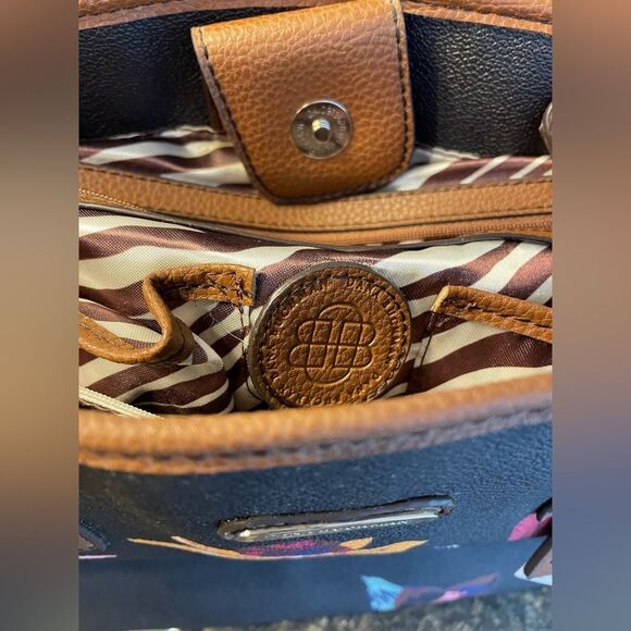 NWT Dana Buchman Danny Shopper Tote Floral Black - Picture 8 of 11